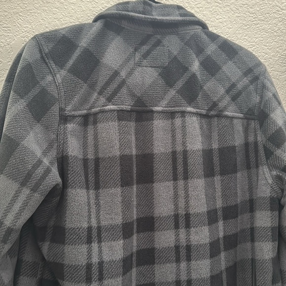 Boston Traders Men’s Gray Black Plaid Sherpa Lined Flannel Jacket Size S - Picture 5 of 6
